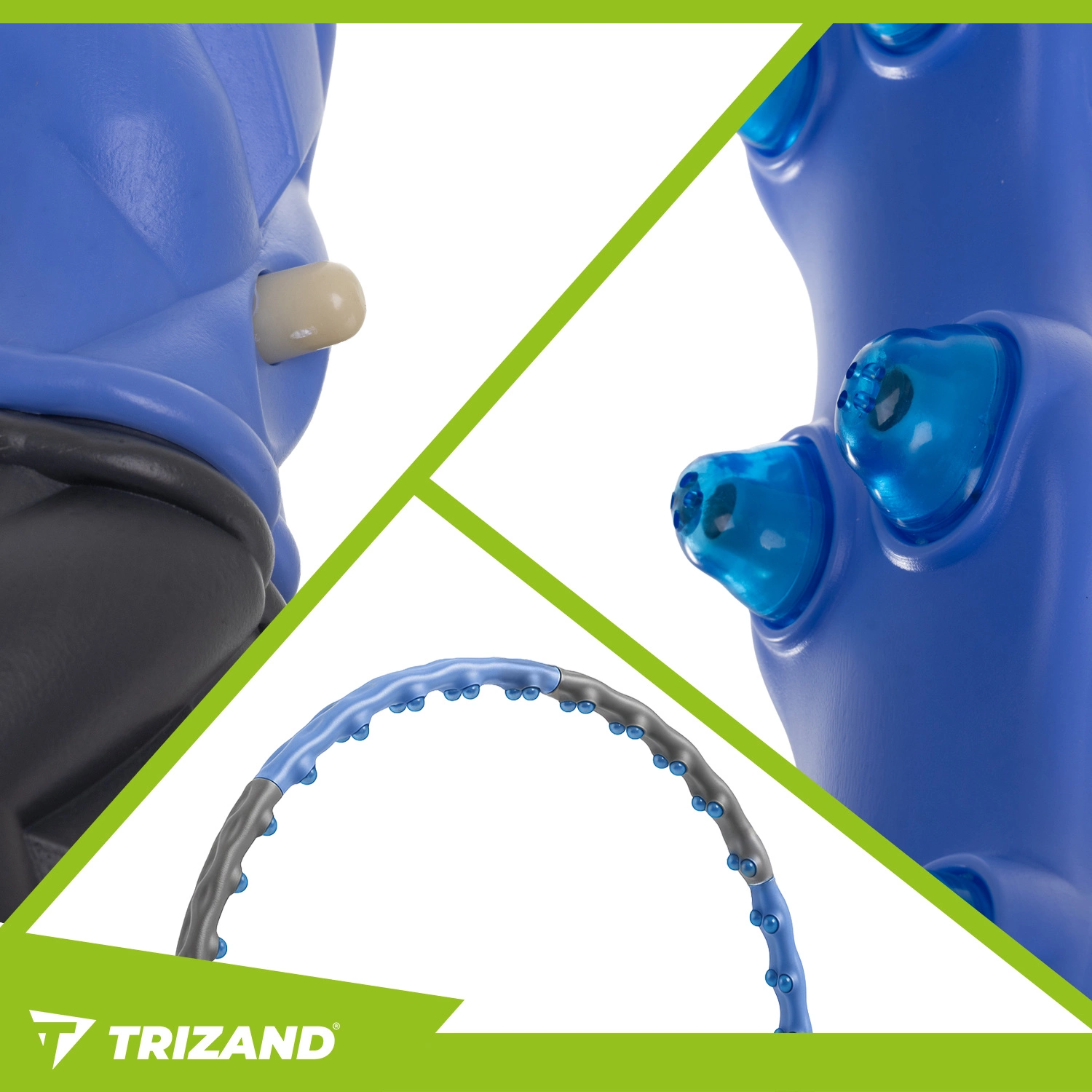 Hula Hop Odchudzające Trizand 110cm z 80 Wypustkami Magnetyczne Składane - obrazek 4